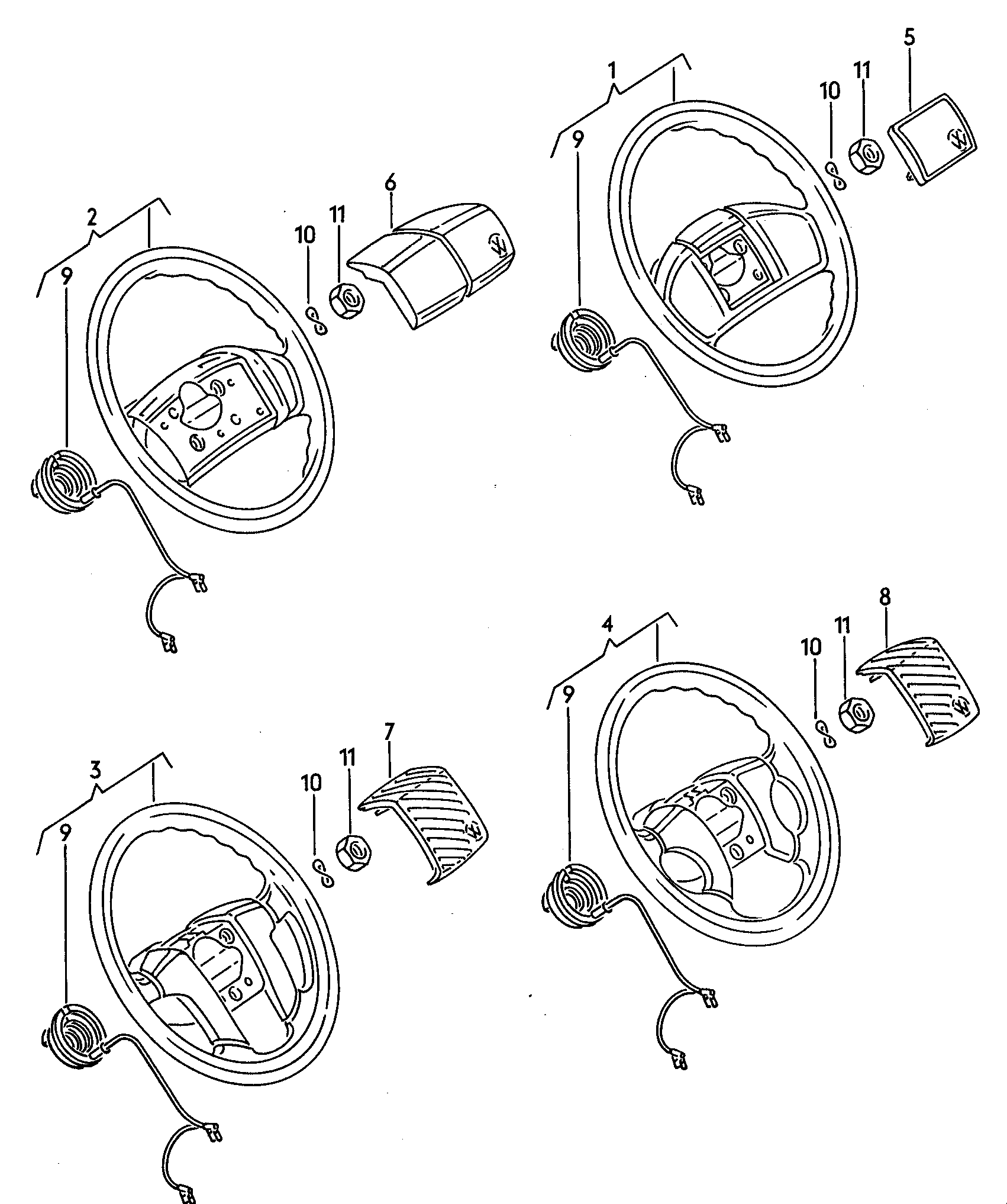 Track rod. Steering gear. for models without power steering