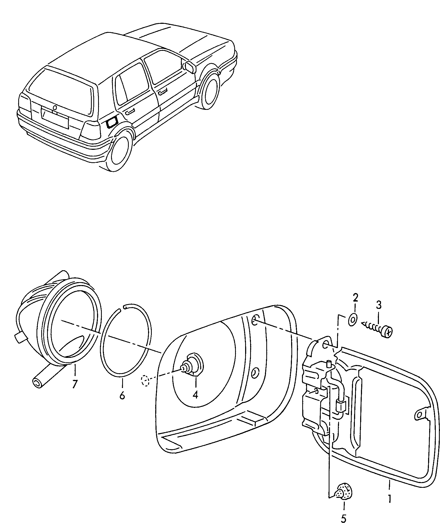 Volkswagen Golf (1997 - 1998) - Side part