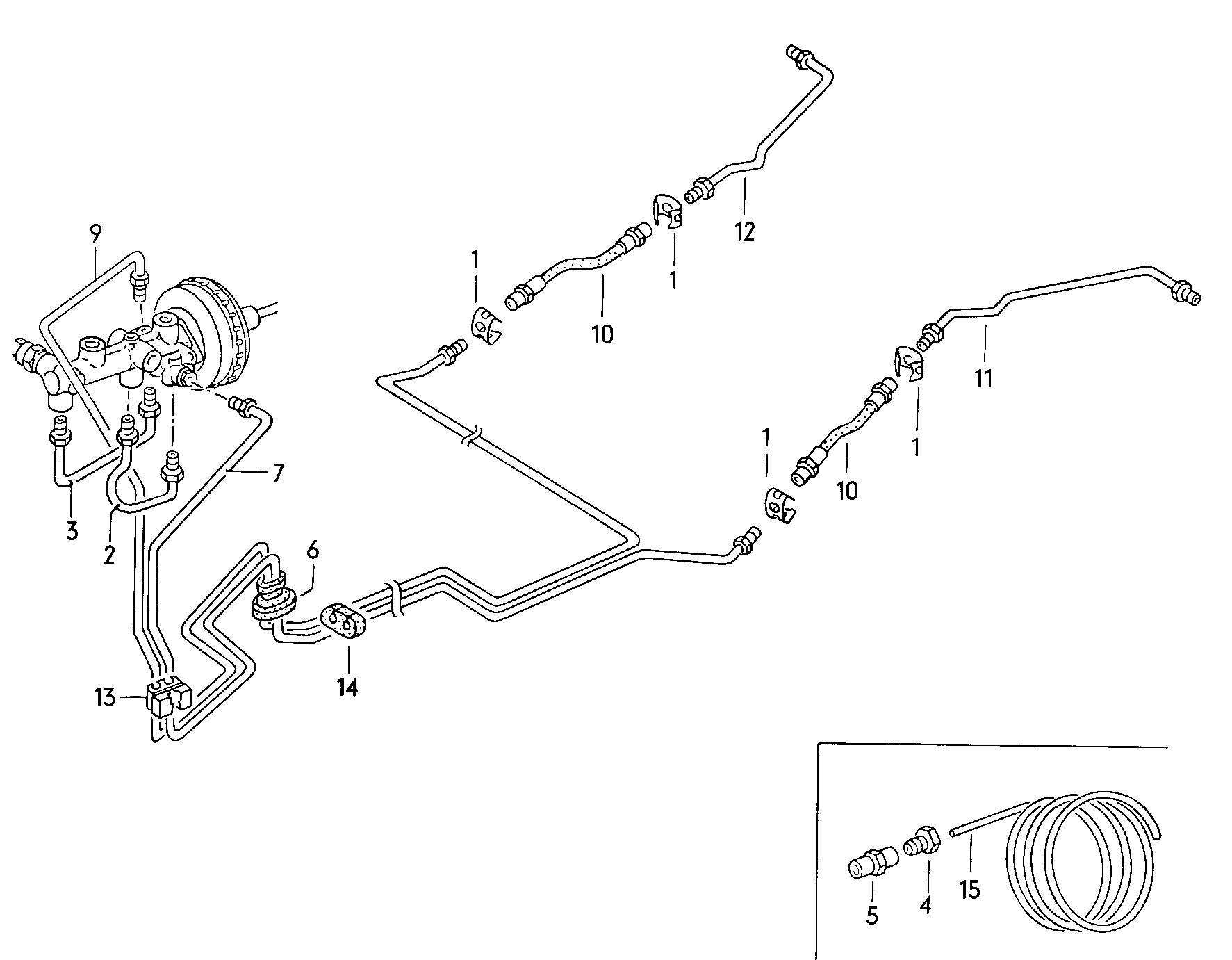 Volkswagen Golf (1982 - 1984) - Brake master cylinder