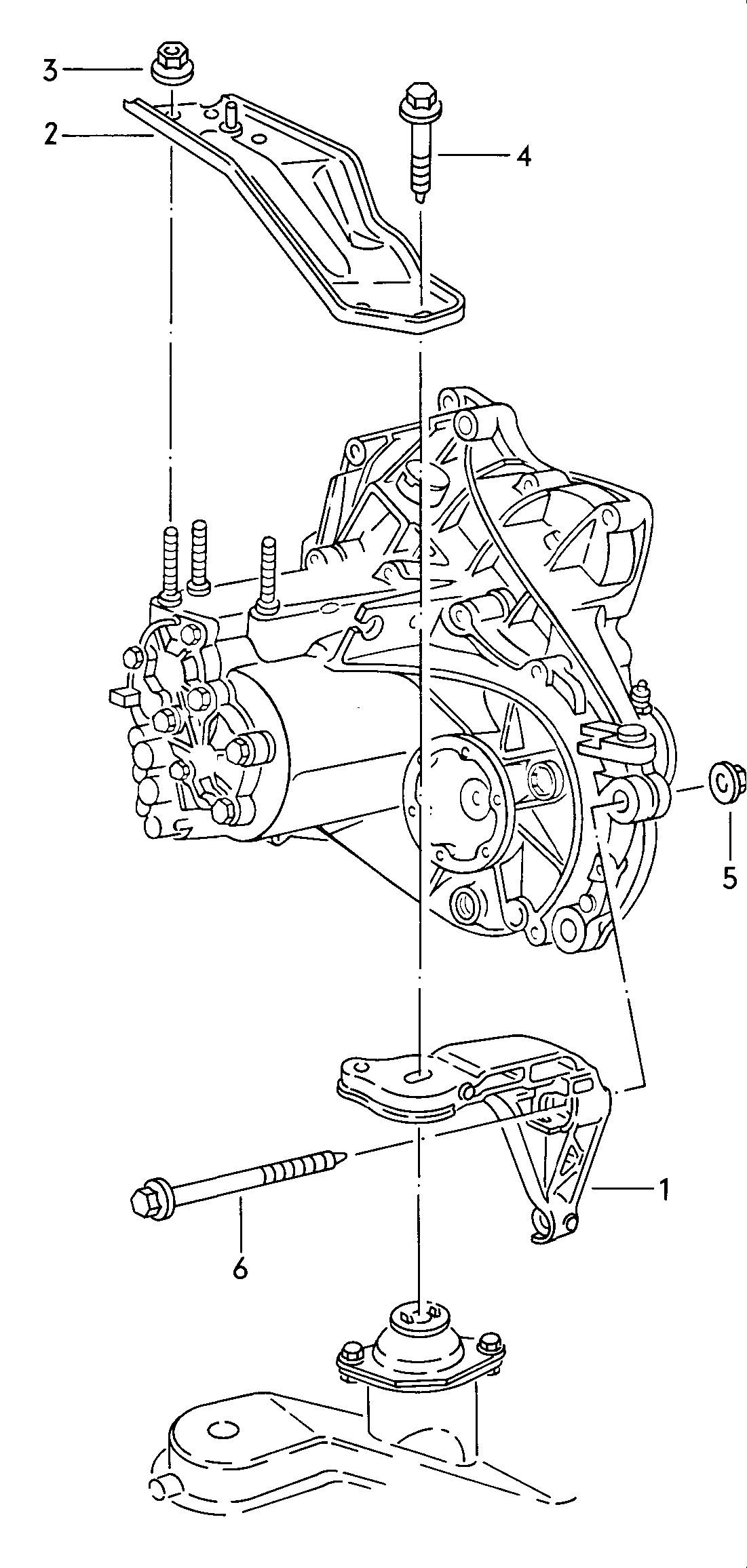Transmission securing parts