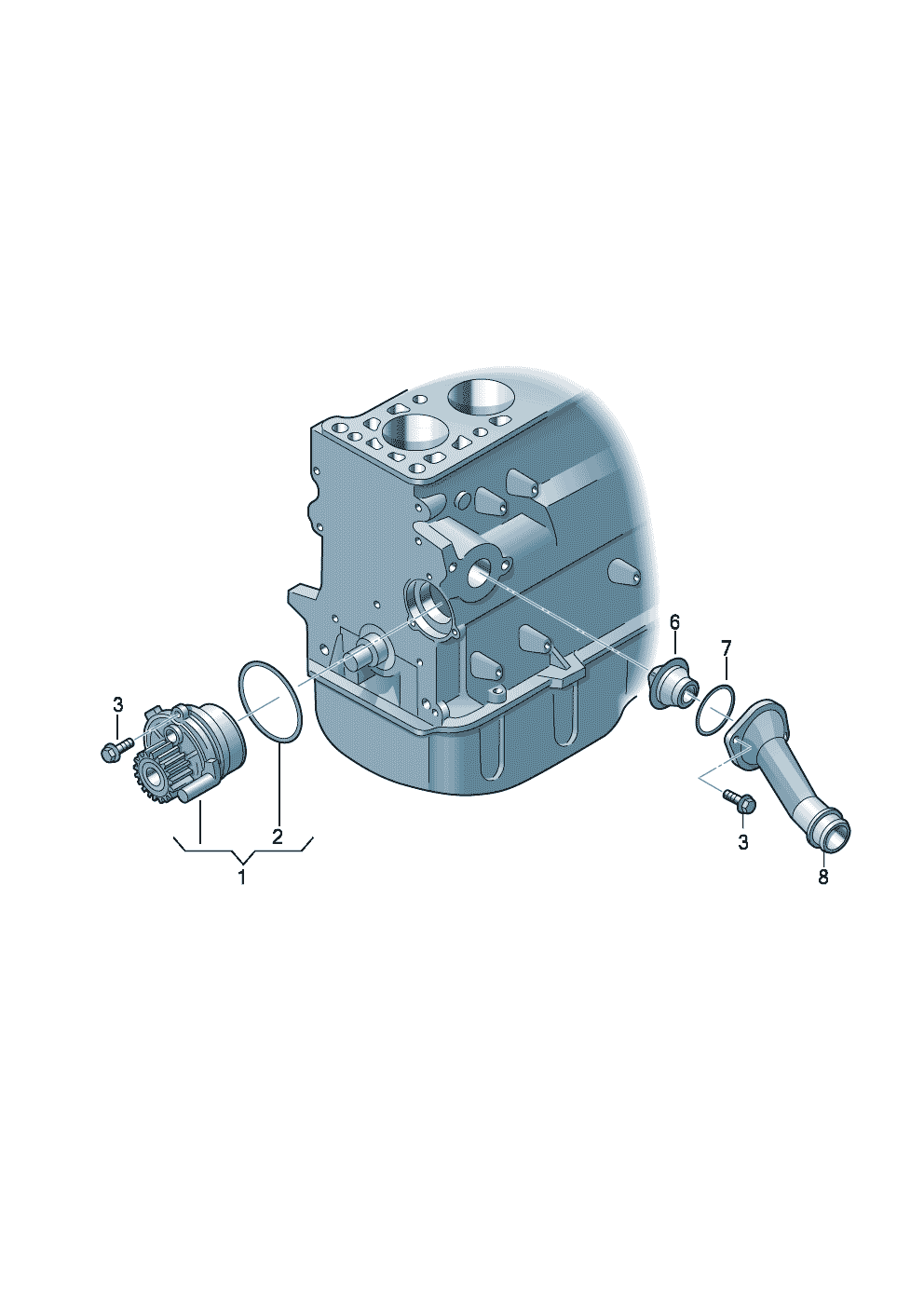 Volkswagen Golf/Golf R32 (2003 - 2006) - Coolant pump