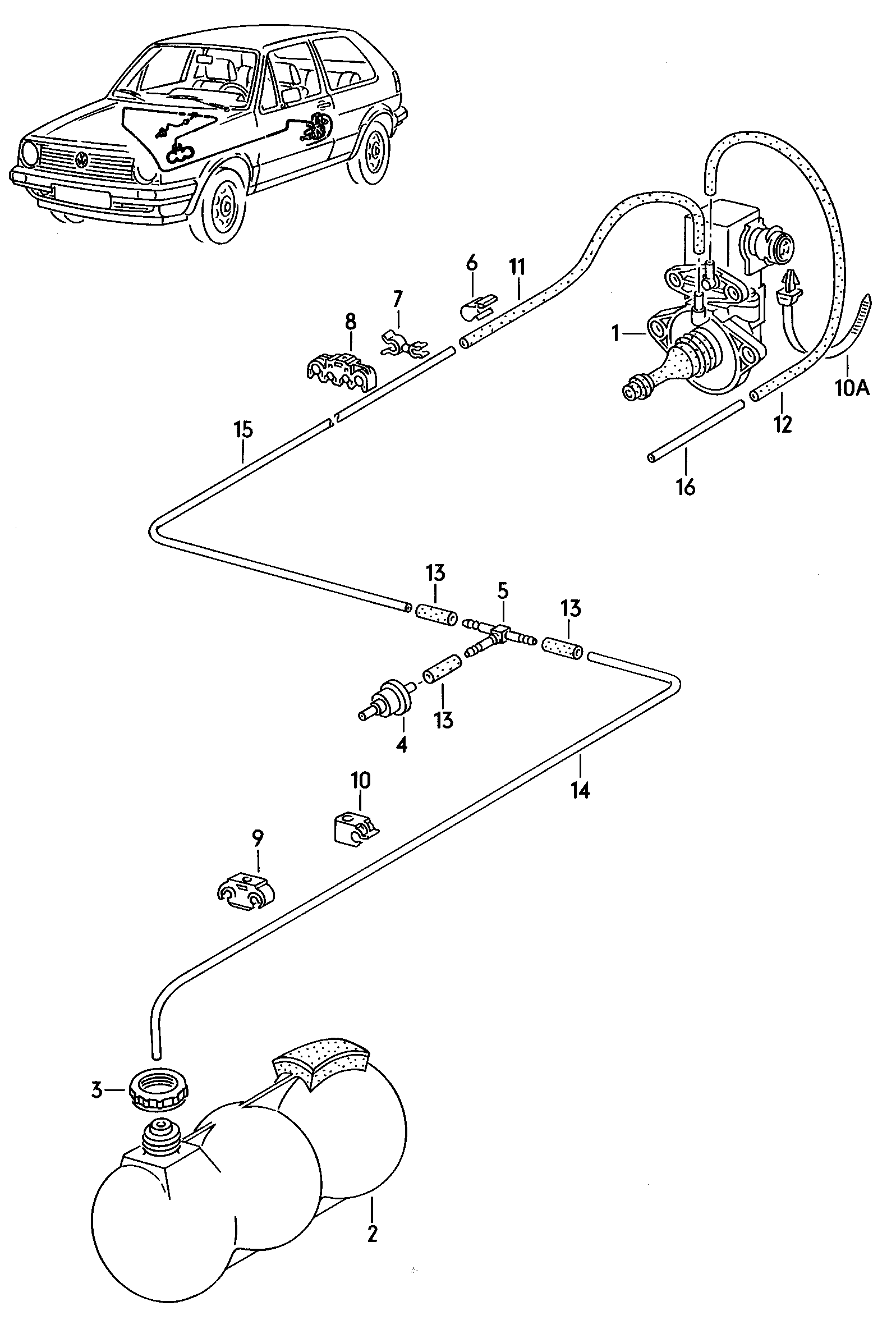 Volkswagen Golf/Var.-syn./Rall./Coun. (1986 - 1991) - Selector mechanism