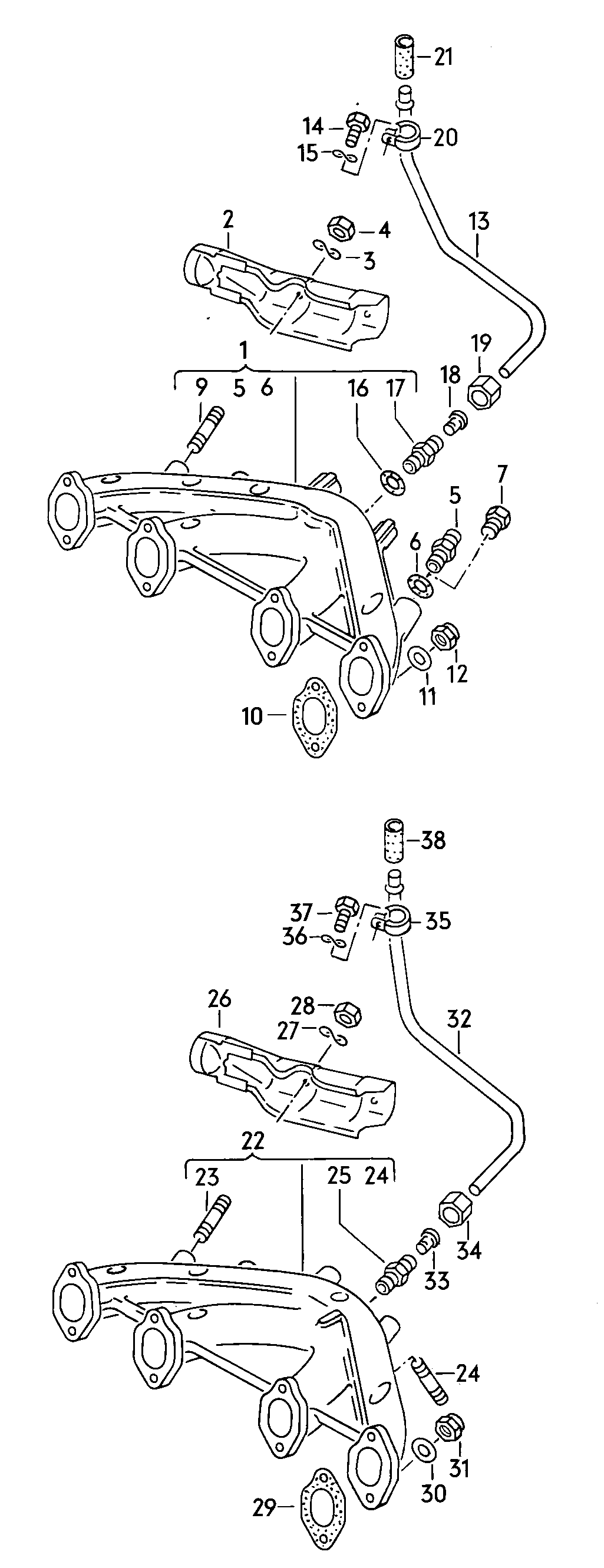 Exhaust manifolds