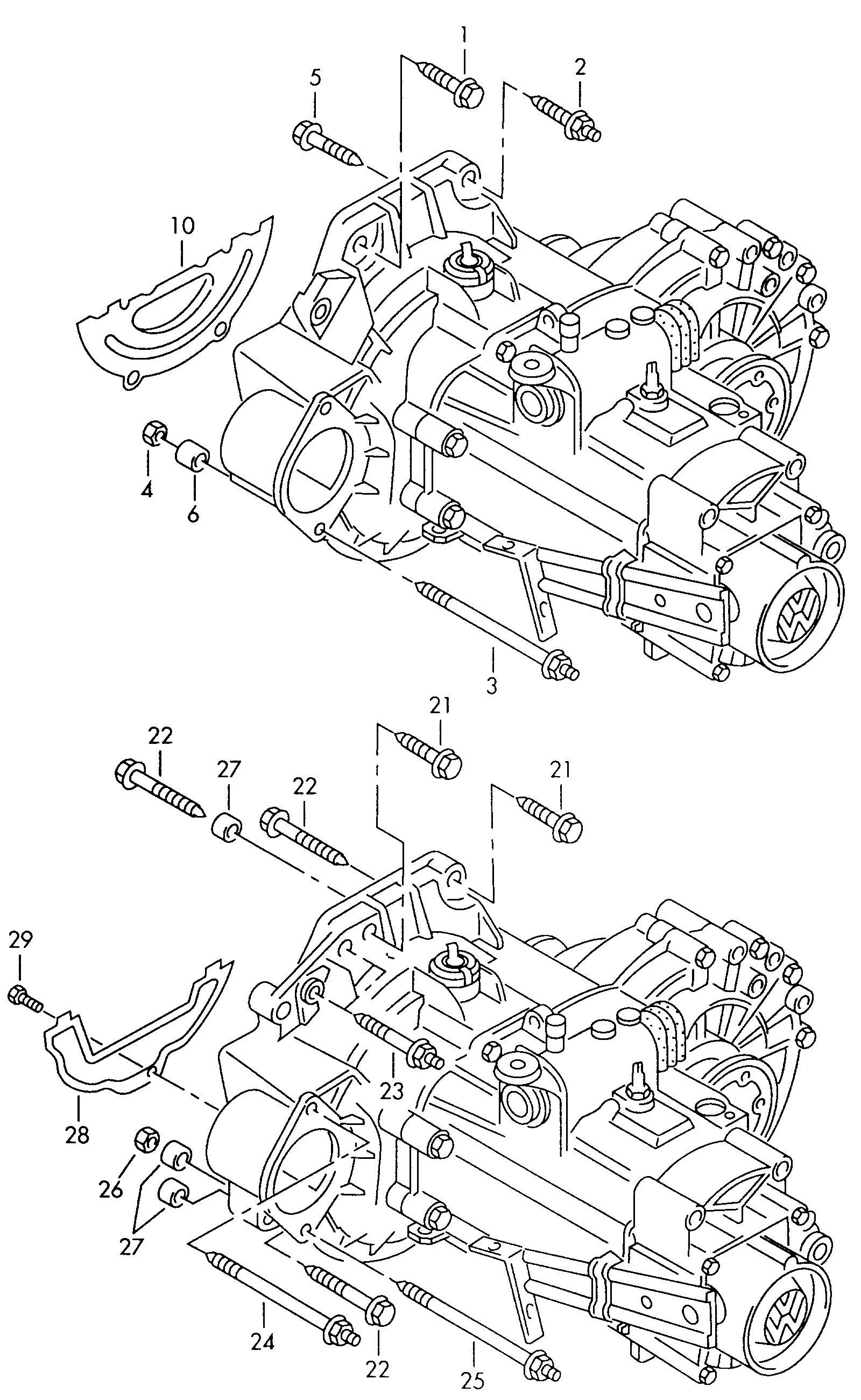Volkswagen Golf (1997 - 1998) - 4 & 5-speed manual gearbox
