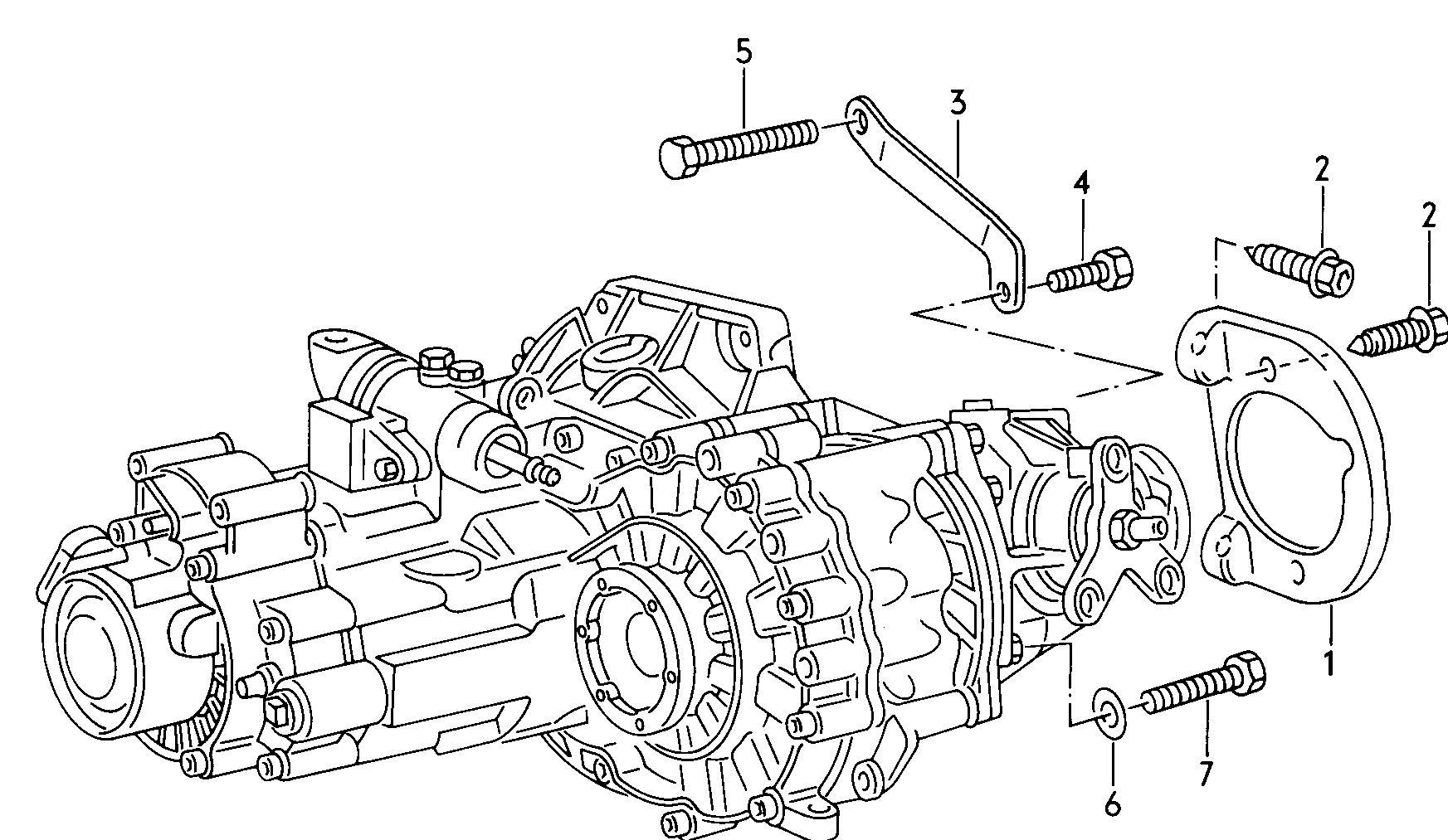 Volkswagen Golf/Var.-syn./Rall./Coun. (1986 - 1991) - Pinion gear set. for 5 speed manual transmiss.. Differential