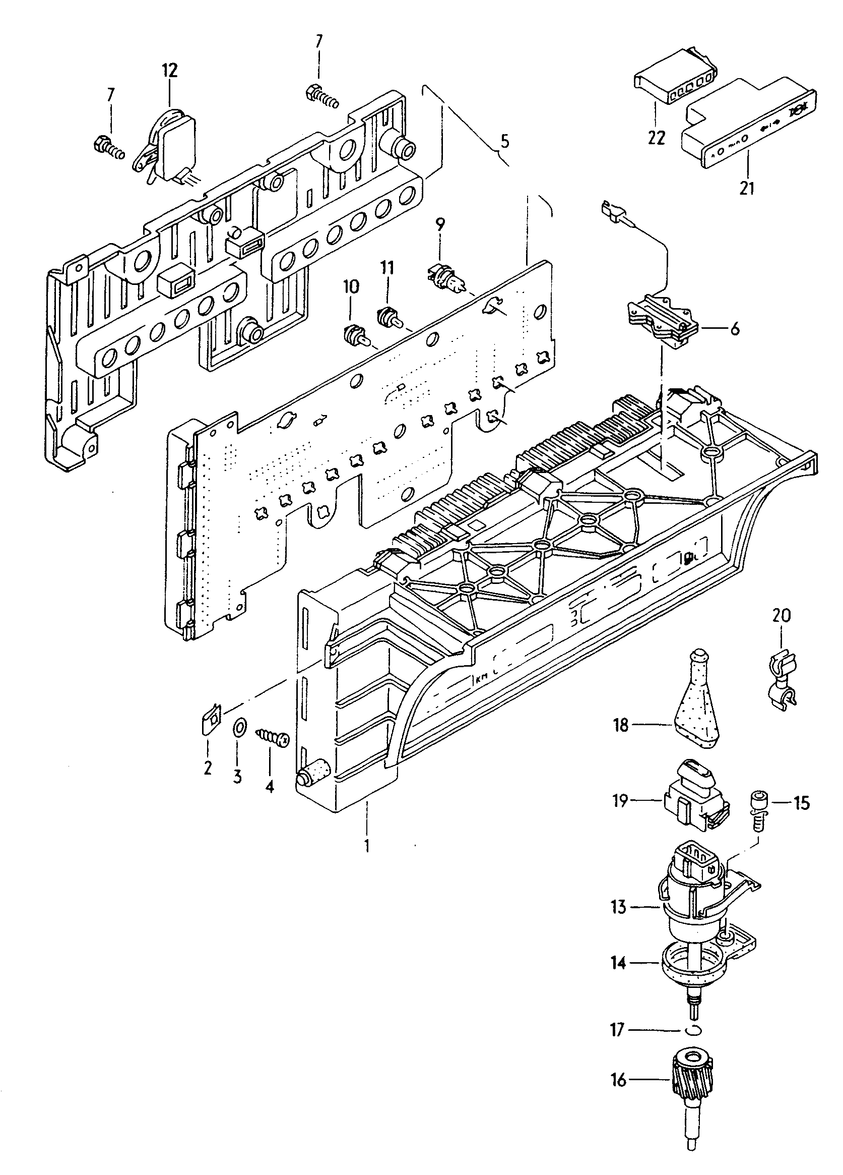 Instrument housing and mounting parts