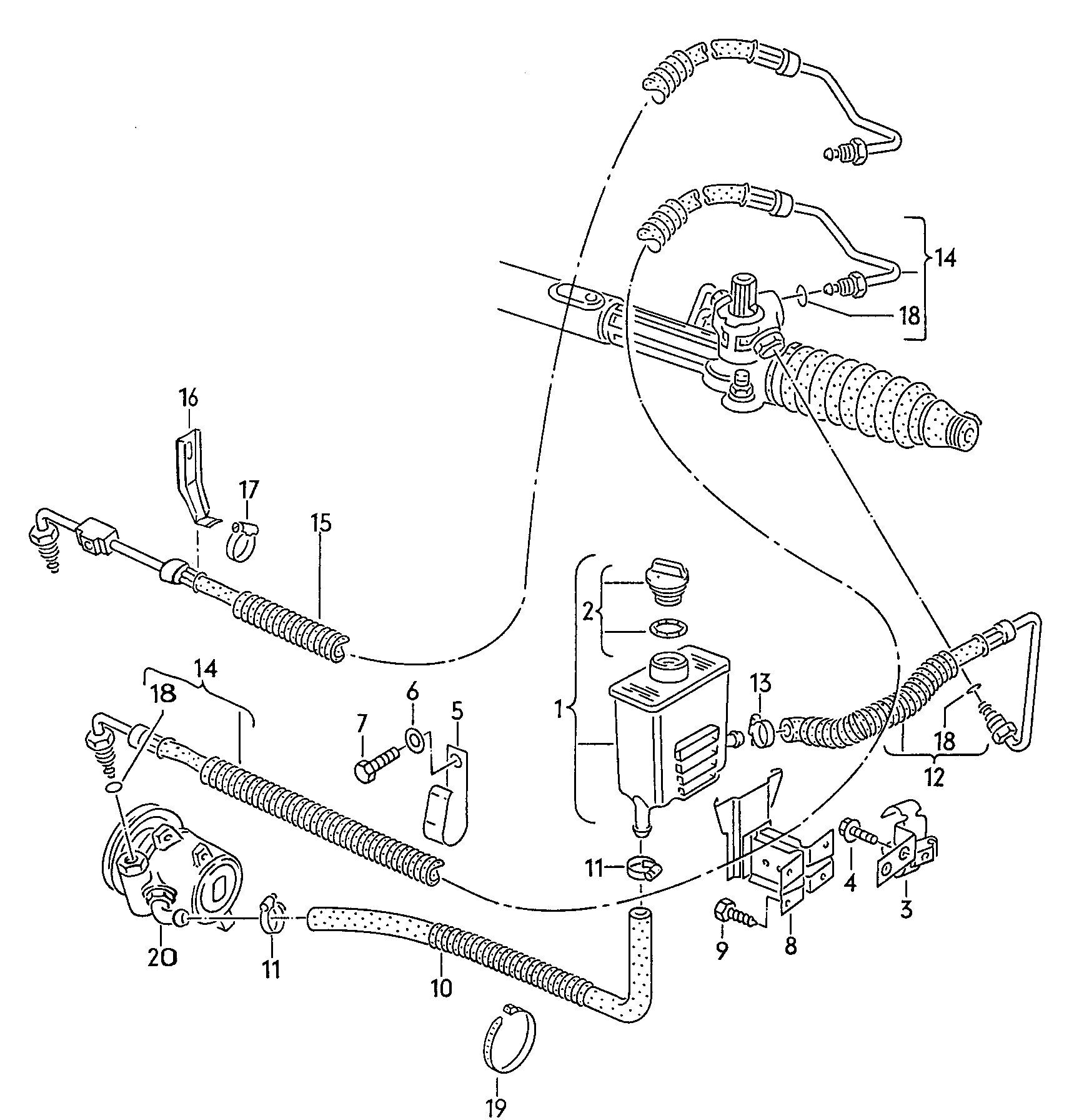 Track rod. Steering gear