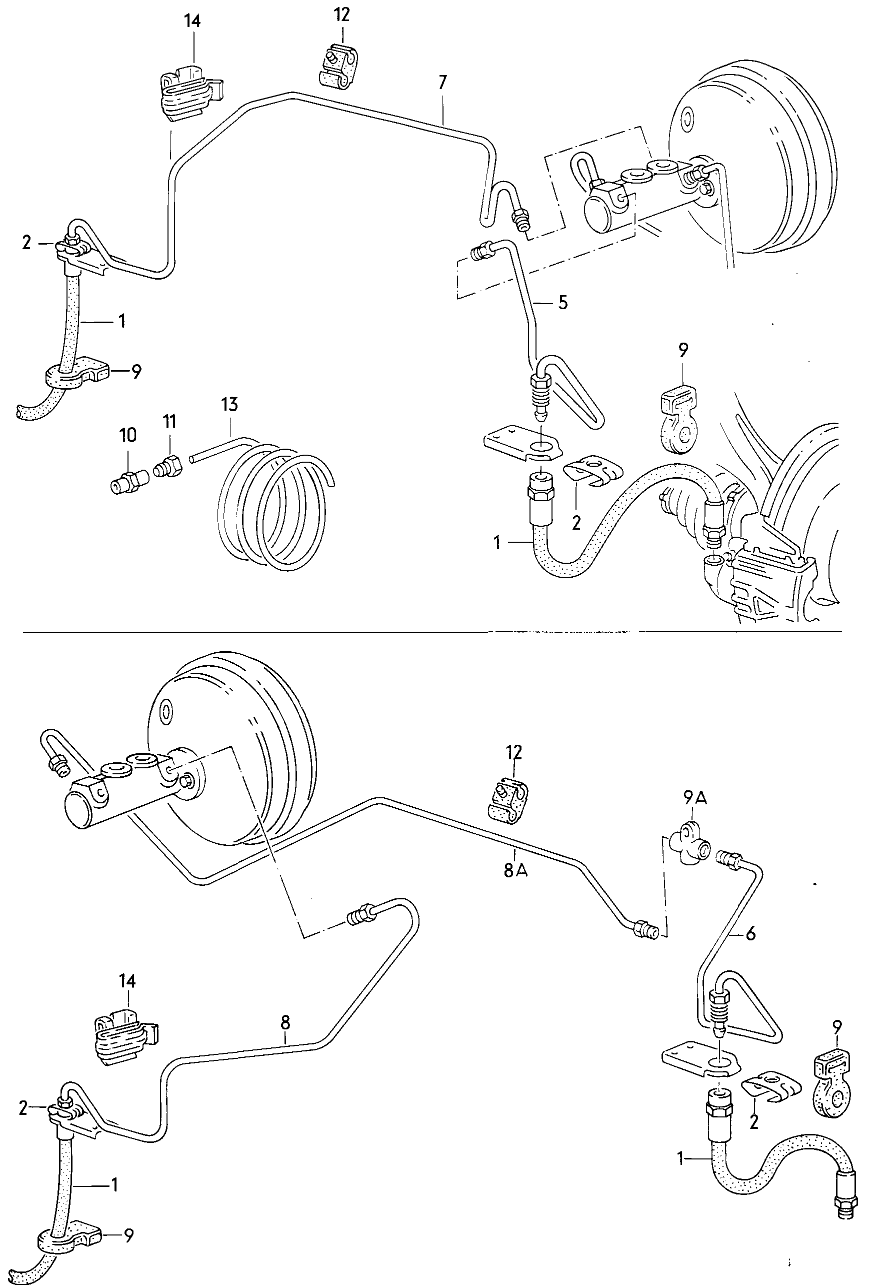 Reservoir. Brake master cylinder