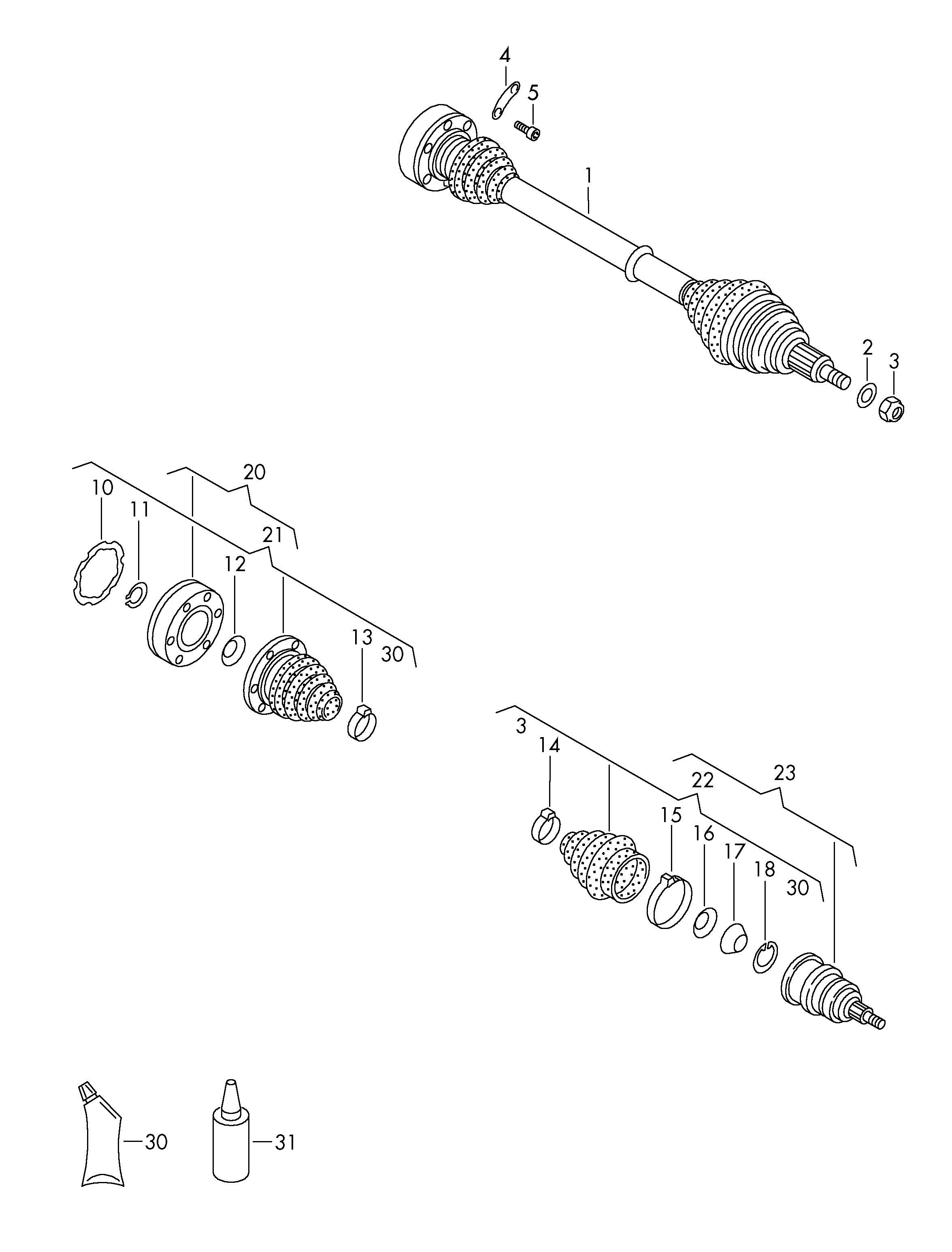 Volkswagen Golf (1997 - 1998) - Wishbone. Wheel bearing housing. suspension