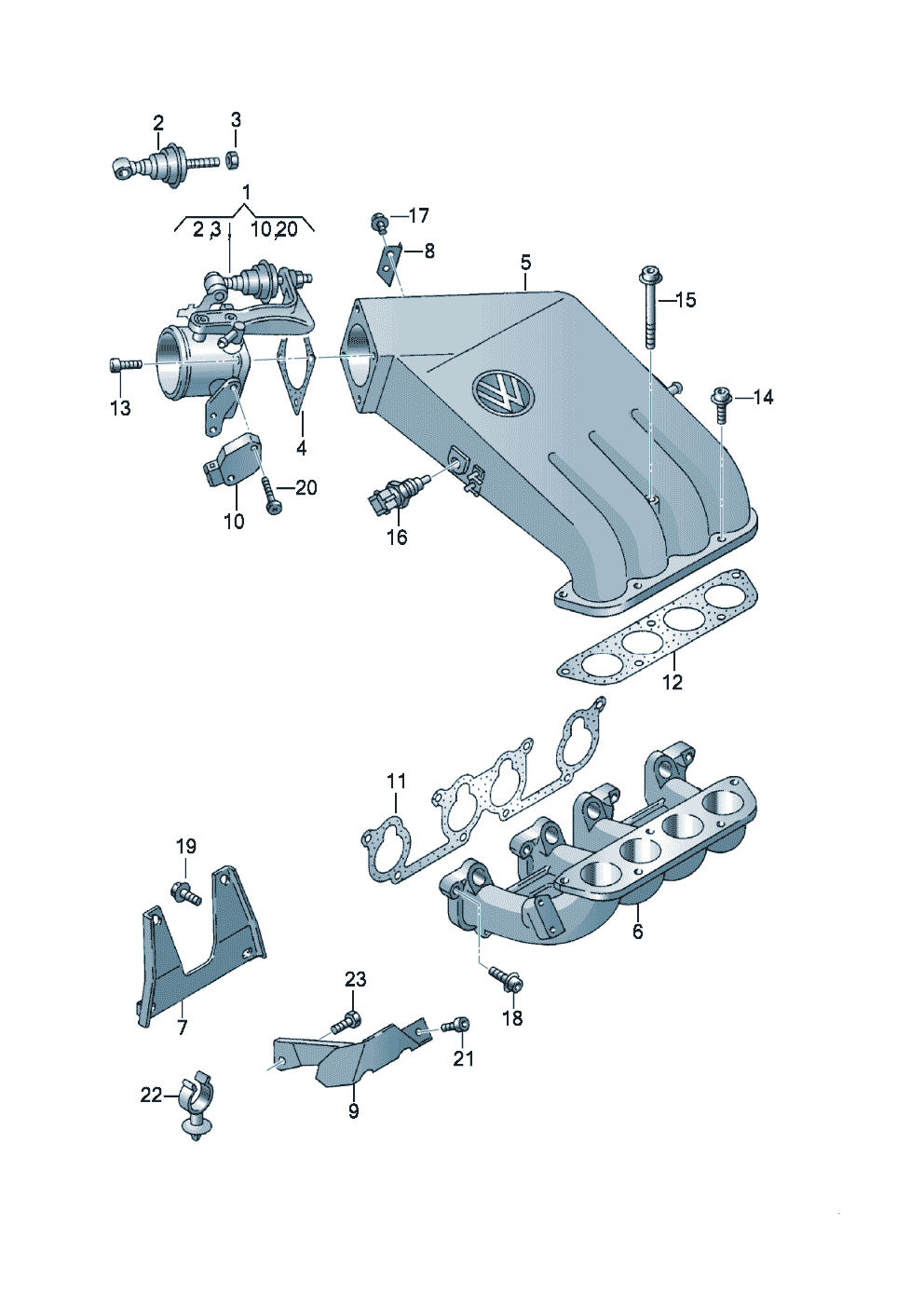 Volkswagen Golf (1993 - 1996) - Vacuum system