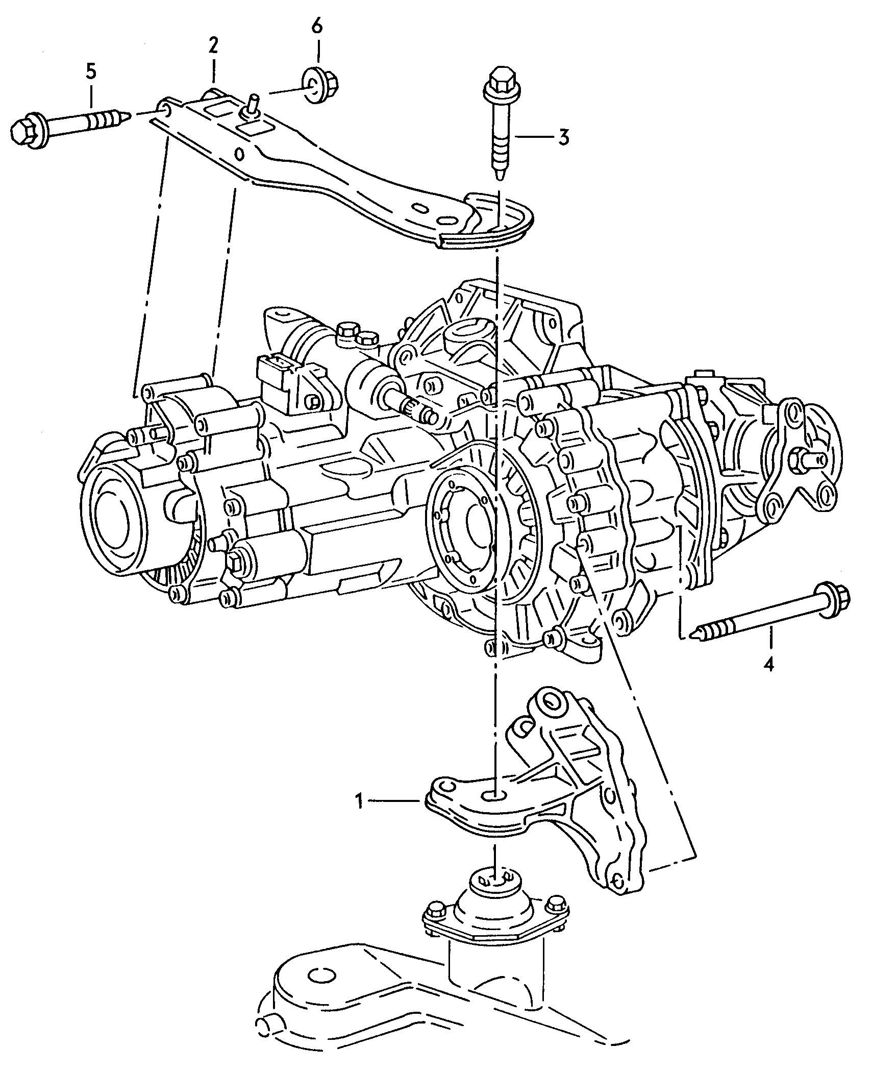 Volkswagen Golf/Var.-syn./Rall./Coun. (1986 - 1991) - Transmission securing parts