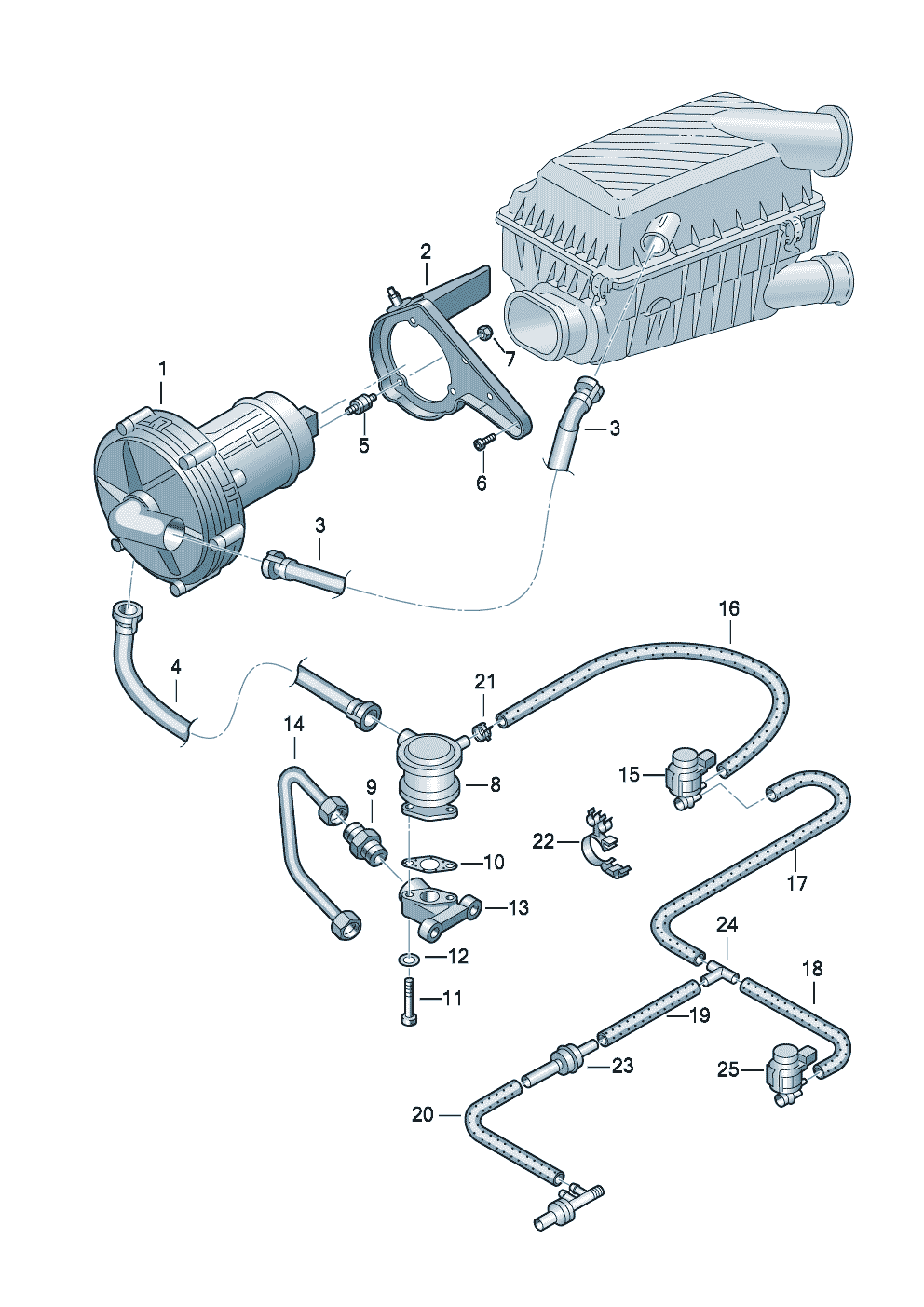 Volkswagen Golf/Golf R32 (2003 - 2006) - Secondary air pump